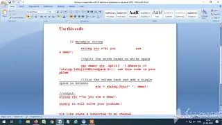 How do I replace multiple spaces with a single space in C