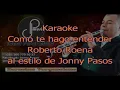 Karaoke: Como Te Hago entender / Roberto Roena