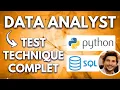Mon test technique dans une start-up Python SQL codingame