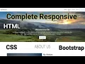 Complete Responsive Website Using HTML CSS Bootstrap Project 4 Tutorial for Beginners