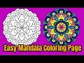 Mandala Coloring Page Colored With Relaxing Music Colored By Osman Mandalas World 91
