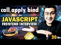 Call apply Bind in JavaScript - Front End Interview Episode 4