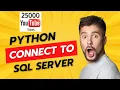 Import Data From Excel to SQL Server Python Python Tutorial Nitya Cloudtech