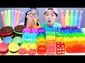 Download Lagu ASMR RAINBOW DESSERT FROZEN NIK-L-NIP COLOR ICE CREAM MUKBANG 무지개 디저트 먹방 DONA 도나