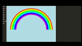 Draw a Rainbow using Python Turtle