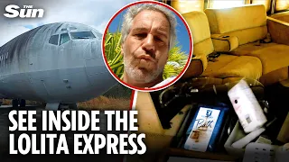 Haunting shows inside of Epstein s Lolita Express jet after it was abandoned a decade ago
