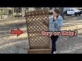 100 Wood super easy to assemble Great qualityGarveeLife 1PC Wood Planter Box with Trellis - 29 5