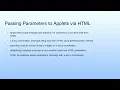 Passing Parameters to Applets via HTML Lecture 06 Demonstration-II