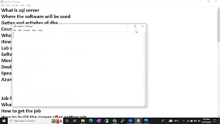 Sql DBA Batch 47 Introduction Session Class 1