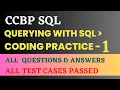 Querying with SQL Coding Practice - 1 SQL NxtWave CCBP 4 0