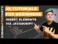Javascript Tutorial for beginners how to add html elements using javascript