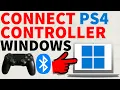 How to Connect PS4 Controller to Windows 11 PC Laptop