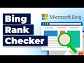 Bing Rank Checker Free Bing SERP Checker Tool for SEO