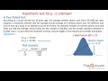Using a t-table for hypothesis testing for the mean - Sigma unknown