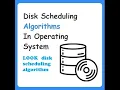 LOOK Algorithm in Disk scheduling with Example Operating System Hindi