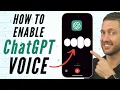 How to Enable ChatGPT Voice to Voice on Phone iPhone Android Talk to ChatGPT