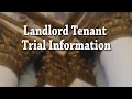 Landlord Tenant Trial Instructions - Harris Announcement