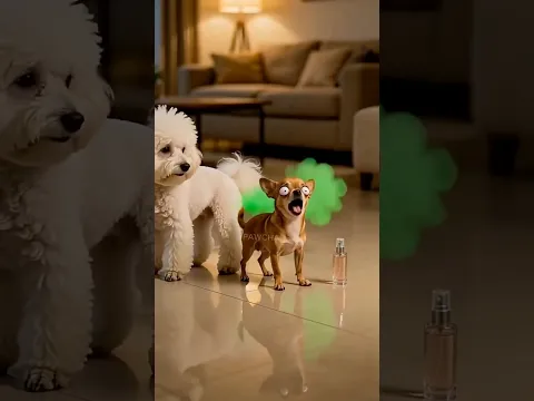 The dog changed the pleasant smell. 😅doggie🐶dog videos🐕funny 😂cartoon🎬doglovers🥰 #shorts