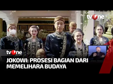 Gelar Prosesi Ngunduh Mantu, Presiden Jokowi Ingatkan Pentingnya Lestarikan Budaya