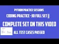 coding practice-30 complete set ccbp python series Next