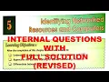 DAV CLASS 8 COMPUTER CHAPTER 5 IDENTIFYING NETWORKED RESOURCES AND COMPUTERS INTERNAL QUESTIONS