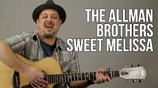 Download Allman Brothers - Sweet Melissa Acoustic Guitar Lesson - How to Play on Guitar MP3