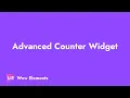 How to Use the Advanced Counter Widget in Elementor Wow Elements Tutorial