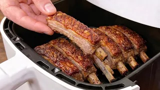 crispy air fryer pork ribs a new recipe everyones talking about 