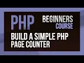 Learn PHP - Build a Page Counter Project with simple CRUD operations and MySQL database