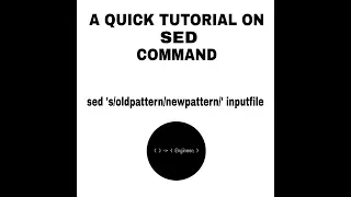 A quick tutorial on SED command Engineer