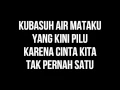 Download Lagu Yura Yunita - Keruh di Air Jenuh (Lirik)