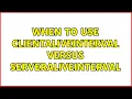 When to use ClientAliveInterval versus ServerAliveInterval