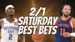 Best NBA Bets, Player Prop Picks, Parlays, Predictions FREE Saturday Today February 1st 2/1