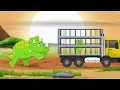 Lagu Baby Dino Lost in The Jungle Rescued by SuperCar Rikki | Kids Cartoon Songs