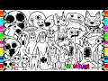 Garten Of Banban 1 2 3 4 5 6 7 8 Coloring Pages Size Comparison of Garten of Banban NCS