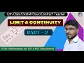 Limit and Continuity Part 2 12th Class 2 Math Tgt Pgt Math DLP