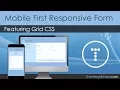 Mobile First Responsive Contact Form Featuring Grid CSS