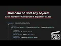 Compare or Sort any Object using IComparable or IEquatable Net
