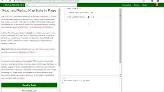 FCC React and Redux Map State to Props 5