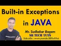 Built-in Exceptions in java Java Built-in Exceptions Exception Handling Java Programming