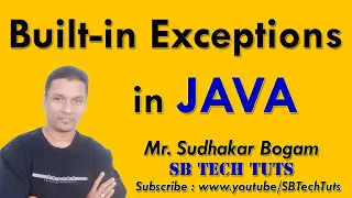 Built-in Exceptions in java Java Built-in Exceptions Exception Handling Java Programming