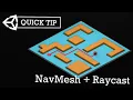 Moving a character with a NavMesh raycasts in
