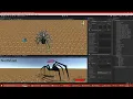 Unity Procedurally Animated Spider Walk Without Physics