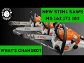 NEW Stihl Chainsaws - What s Changed MS 162 172 and 182 VS MS 170 MS 180 and MS 181