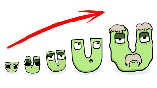 Drawing Letter U Alphabet Lore Growing Up EasyLittleDrawings