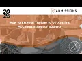 How to External Transfer to UT-Austin s McCombs School of Business