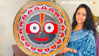 How to make Jagannath Wall hanging at home😱.