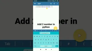 Add 2 number s in python using int input function