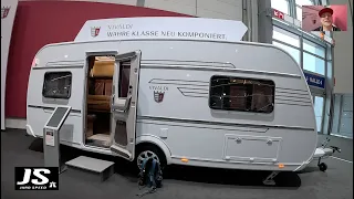 Tabbert Vivaldi 550 E 2,3 luxury travel trailer Caravan Salon RV Camper walkaround +interior V3169