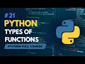 Types of Functions in Python Python Full Course in - Tutorial